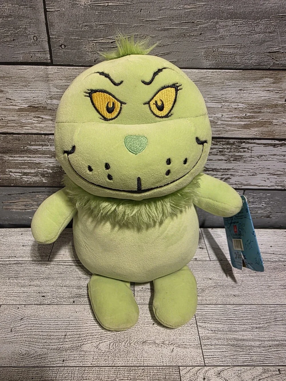 Green Plush Grinch-Inspired Kids Toy - Soft Character Plush